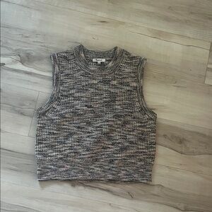 Madewell Textured Muscle Tee - Black and Gray